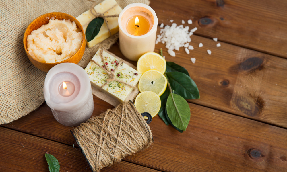making and selling candles and soaps